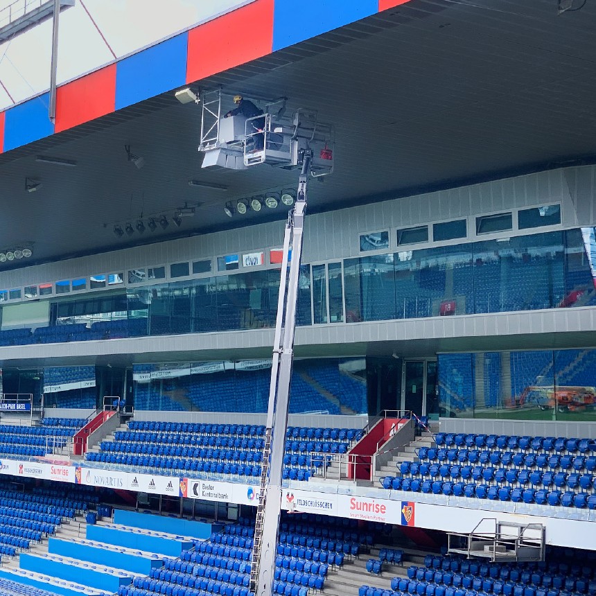 audio video estadio basil instalacion